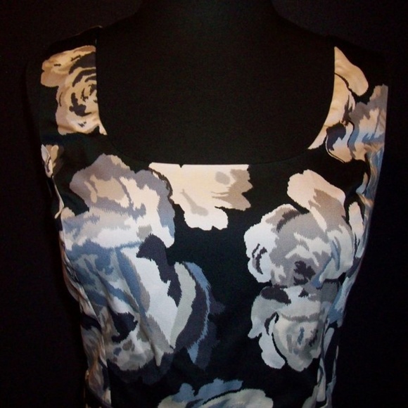 Express Cute Black Floral Dress Size 12 - Picture 2 of 5